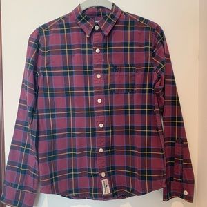 Abercrombie Kids Maroon Button Down